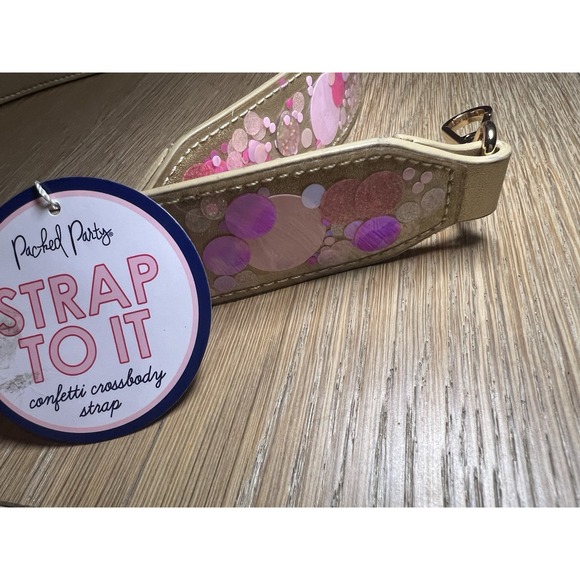 Packed Party Removable Red Confetti Purse Strap NWT - Picture 5 of 7